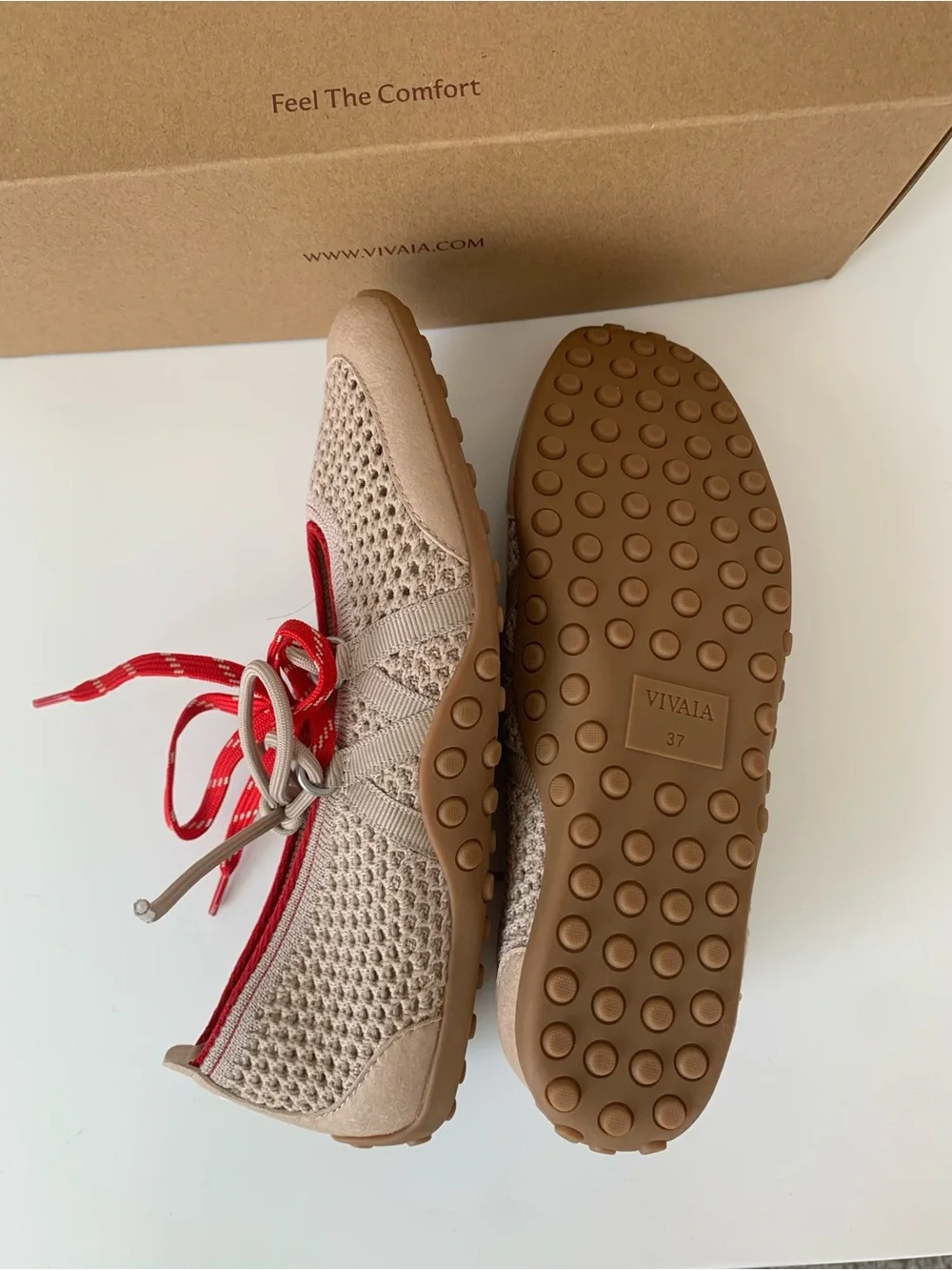VIVAIA Square-Toe Hybrid Mesh Mary Janes (Cecily)